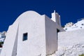 Church in Oia town on Santorini, Greece Royalty Free Stock Photo