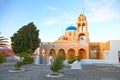 A church in Oia town in Santorini, Greece Royalty Free Stock Photo