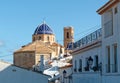 Church in the old town of Altea, Costa Blanca, Spain Royalty Free Stock Photo