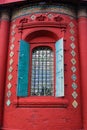 Church open window. Epiphany church in Yaroslavl, Russia. Royalty Free Stock Photo