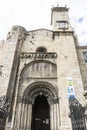 Church in the Orense region, exterior of gothic cathedral in Spa Royalty Free Stock Photo