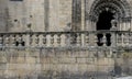 Church in the Orense region, exterior of gothic cathedral in Spa Royalty Free Stock Photo