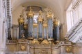 Church organ inside the Catania Cathedral Royalty Free Stock Photo