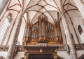 Church organ. Majestic Music in an Ancient Church