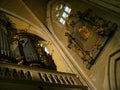 Church organ medieval interior sibiu Royalty Free Stock Photo