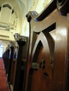 Church organ and pew