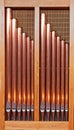 Church organ pipes