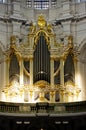 A church Organ shining by the sun Royalty Free Stock Photo