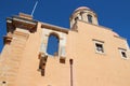 church of an orthodox monastery (agia triada) in crete (greece) Royalty Free Stock Photo