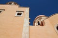 church of an orthodox monastery (agia triada) in crete (greece) Royalty Free Stock Photo