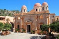 church in an orthodox monastery (agia triada) in crete (greece) Royalty Free Stock Photo