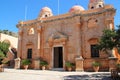 church in an orthodox monastery (agia triada) in crete (greece) Royalty Free Stock Photo