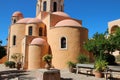 church in an orthodox monastery (agia triada) in crete (greece) Royalty Free Stock Photo