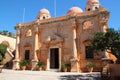 church in an orthodox monastery (agia triada) in crete (greece) Royalty Free Stock Photo