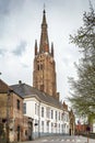 Church of Our Lady, Bruges, Belgium Royalty Free Stock Photo