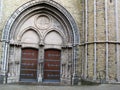 Church of Our Lady, Bruges, 12th century, Gothic, church, Entrance gate, Belgium Royalty Free Stock Photo