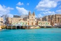 Church of Our Lady of Carmel on Balluta Bay in Sliema, Valletta, Capital city of Malta. 06 may 2019