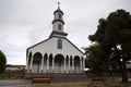 Church of Our Lady of Dolour in Dalcahue, Chiloe Island, Chile Royalty Free Stock Photo