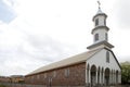 Church of Our Lady of Dolours of Dalcahue, Chiloe Island, Chile Royalty Free Stock Photo