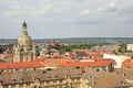 DresdenÃ¢â¬â¢s skyline dominated by domes of Church of Our Lady Dresdner Frauenkirche and Academy of Fine Arts aka Lemon Squeezer Zi