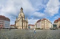 Panorama of the Neumarkt in Dresden, Germany Royalty Free Stock Photo