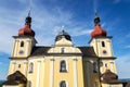 Church of Our Lady of Good Counsel in Dobra Voda, Czech Republic, sunny summer Royalty Free Stock Photo