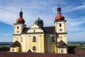 Church of Our Lady of Good Counsel in Dobra Voda, Czech Republic, sunny summer Royalty Free Stock Photo