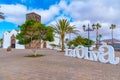 Church of Our Lady of La Candelaria at La Oliva, Fuerteventura, Canary islands, Spain Royalty Free Stock Photo