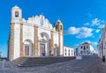 Church of our lady of the lake in the old town in Portuguese village Monsaraz.. Royalty Free Stock Photo