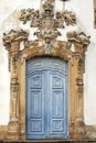 Church of Our Lady of Mount Carmel, built in 1813, one of icons of brazilian baroque architecture. Ouro Preto, Minas Gerais, Royalty Free Stock Photo