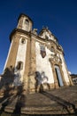 Church of Our Lady of Mount Carmel, built in 1813, one of icons of brazilian baroque architecture. Ouro Preto, Minas Gerais, Royalty Free Stock Photo