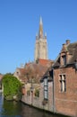 Church of Our Lady (Onze-Lieve-Vrouwekerk), Bruges, Belgium. Royalty Free Stock Photo