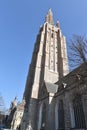 The Church of Our Lady Onze-Lieve-Vrouwekerk is a Catholic parish church in Bruges, Belgium Royalty Free Stock Photo