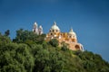 Church of Our Lady of Remedies at the top of Cholula pyramid - Cholula, Puebla, Mexico Royalty Free Stock Photo