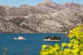 View of the Bay of Kotor on the islands near Perast Montenegro Royalty Free Stock Photo