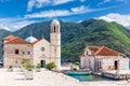 Church of Our Lady of the Rocks near Perast, Kotor Bay, Montenegro Royalty Free Stock Photo