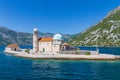 Church of Our Lady of the Rocks near Perast, Kotor Bay, Montenegro Royalty Free Stock Photo