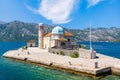 Church of Our Lady of the Rocks near Perast, Kotor Bay, Montenegro Royalty Free Stock Photo