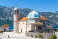 Church of Our Lady of the Rocks near Perast, Kotor Bay, Montenegro Royalty Free Stock Photo