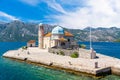 Church of Our Lady of the Rocks near Perast, Kotor Bay, Montenegro Royalty Free Stock Photo