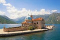 Church of Our Lady of the Rocks on small island in Bay of Kotor , Montenegro Royalty Free Stock Photo