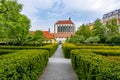 Church of Our Lady of the Snows nd Franciscan garden in Prague, Czech Republic