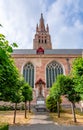 Church of Our Lady tower in Bruges old town, Belgium Royalty Free Stock Photo