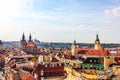 Church of Our Lady before Tyn and the Old Town of Prague aerial