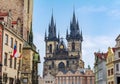 Church of Our Lady before Tyn on Old town square in Prague, Czech Republic Royalty Free Stock Photo