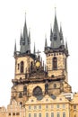 Church of Our Lady before Tyn in Prague Royalty Free Stock Photo