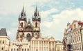 Church of Our Lady before Tyn in Prague Royalty Free Stock Photo