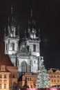 Church of Our Lady before Tyn at Prague, Czech Republic Royalty Free Stock Photo