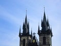 Church of our Lady Tyn in Prague, Czech Republic Royalty Free Stock Photo