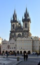 Church of Our Lady before TÃÂ½n Royalty Free Stock Photo